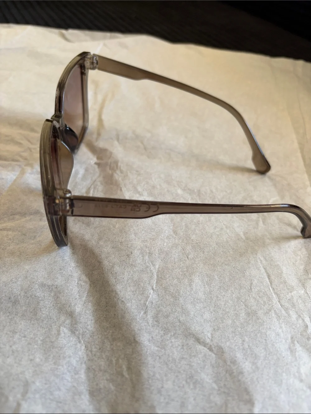 Unisex Brown Gradient Square Sunglasses for Men